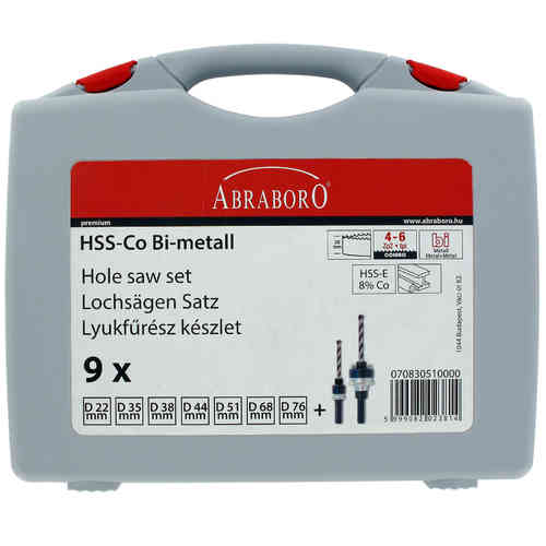 HSS-Co Bimetall-Lochsägensatz Elektriker-Sortiment